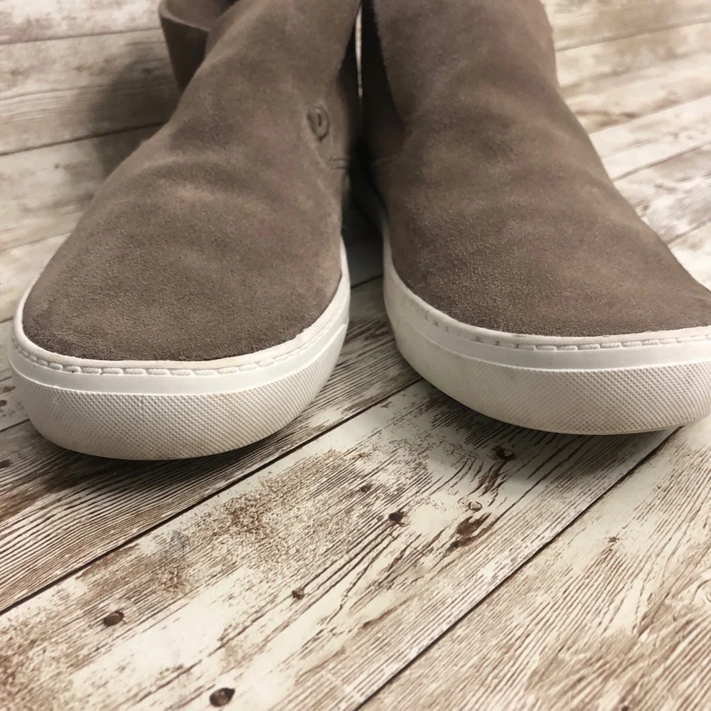 Dolce Vita Tan High Top Suede Slip on Loafers